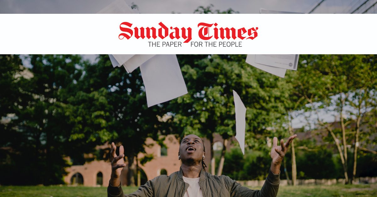Sunday Times article on using your digital profile to get a job, featuring HLBNGA