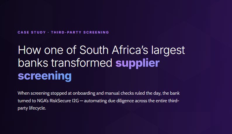 Cover of the HLBNGA third-party screening case study PDF