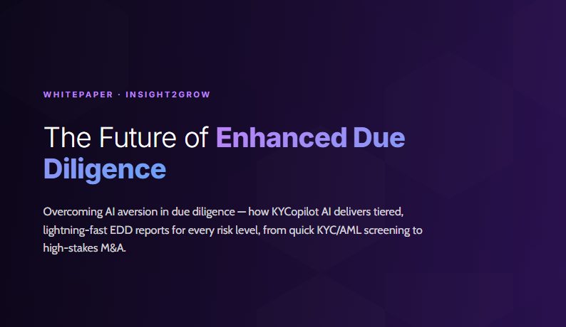 Cover of the HLBNGA whitepaper on the future of enhanced due diligence